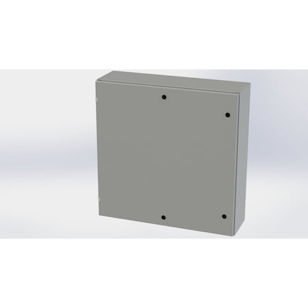 Saginaw Control & Engineering 1/4 Turn Latch Electrical Enclosures, 36 in H, 10 in D, 36 in W, NEMA 3R, 4, 12, 13, Carbon Steel SCE-36EL3610LP